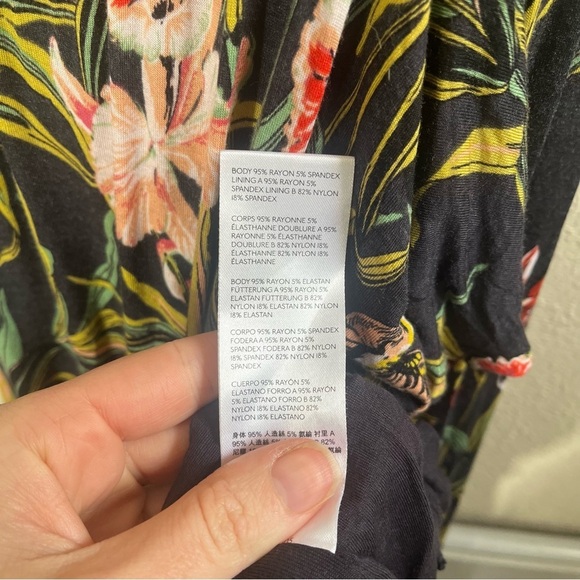 MAEVE x ANTHROPOLOGIE Gabriela Ruffled Faded Tropical Floral Maxi Dress - Picture 13 of 14